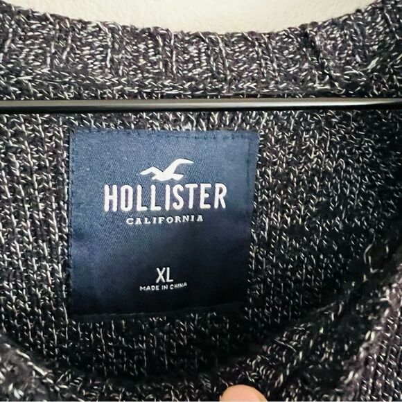 Hollister men's Gray Knit Pullover Sweater Size XL - Picture 6 of 6